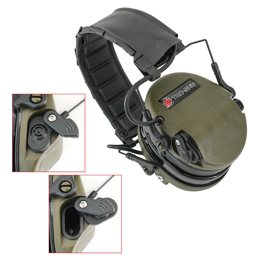 TAC-SKY NEUE Taktische SORDINULTRA IPSC Headset Noise Reduction Jagd Kopfhörer Airsoft Schießen Kopfhörer mit Gel Ohr Pads