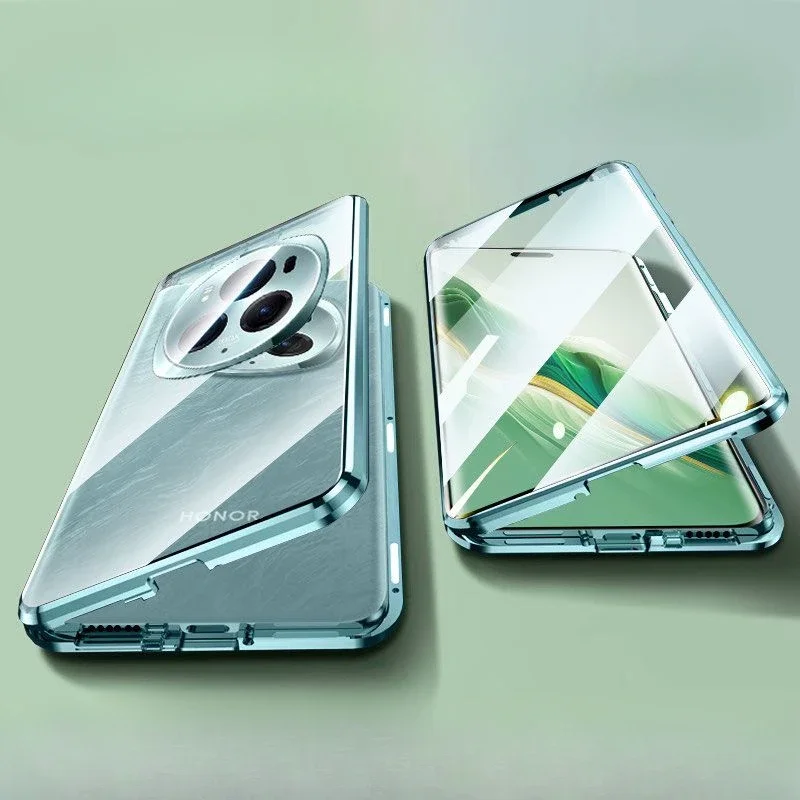 

Double-sided Glass Phone Case for Honor Magic6 Pro Magic6 Lite Magnetic Case 360° Full Protection Back Cover For Magic 6 Shell