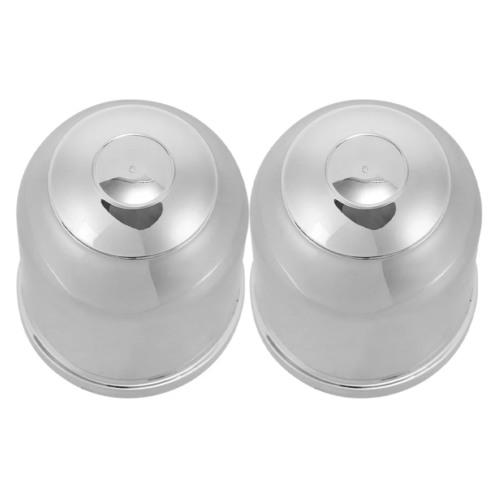 

2pcs Chrome Plated Trailer Towing Cap Protective Cover For Trailers Rv Boat Trucks Suv Hitch Accessory Tow Ball Protector