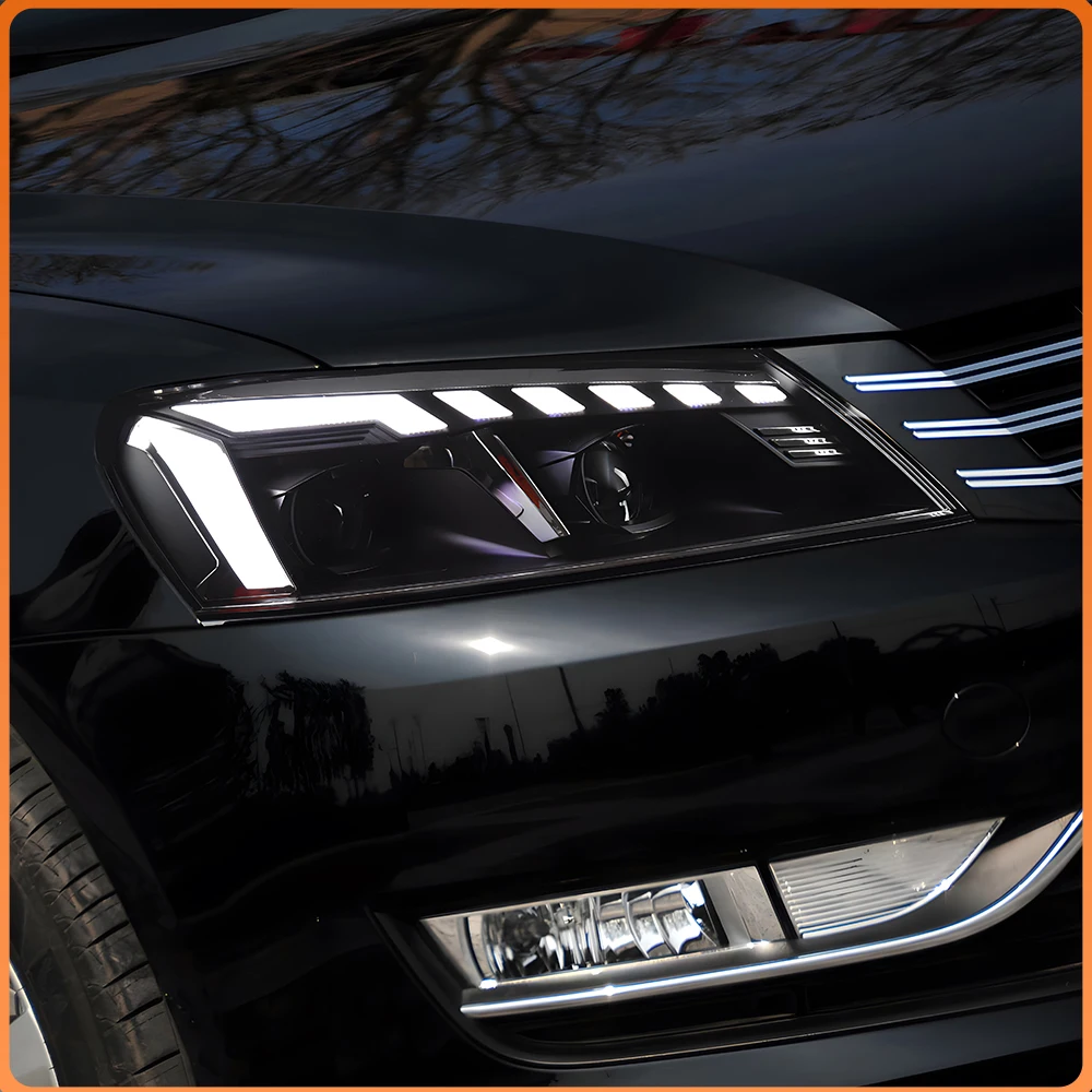 

High Quality Projector Lens LED Auto Headlight Assembly For VW Passat B7 US Version 2011-2015 Car Front Lamps Upgrade Accessorie