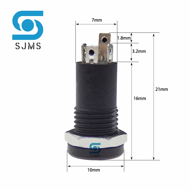 PJ-392A 3/4 Pin 3.5mm Audio Jack Socket 3/4 Pole Stereo Solder Panel Mount 3.5 mm Headphone Female Socket Connector With Nut