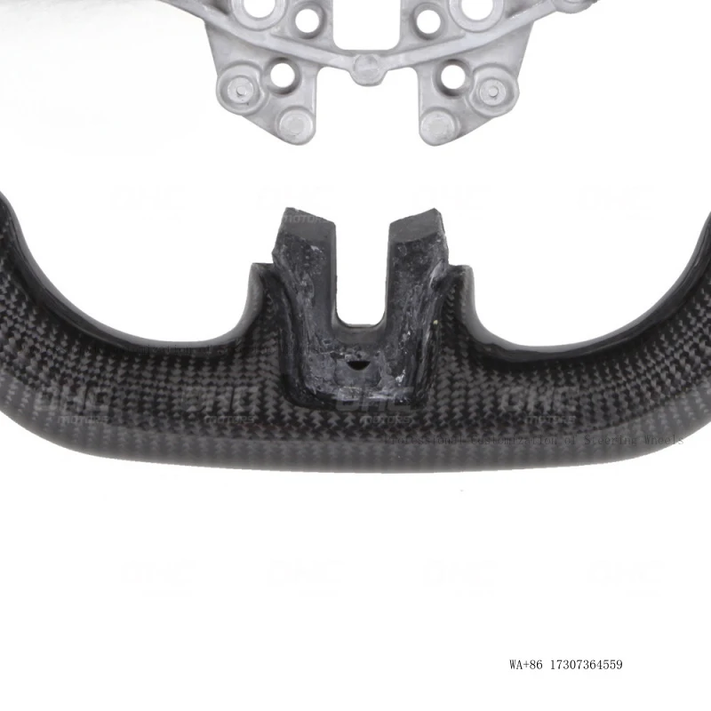 Suitable for 15-17 Mustang D-type sports version LED carbon fiber steering wheel car modification