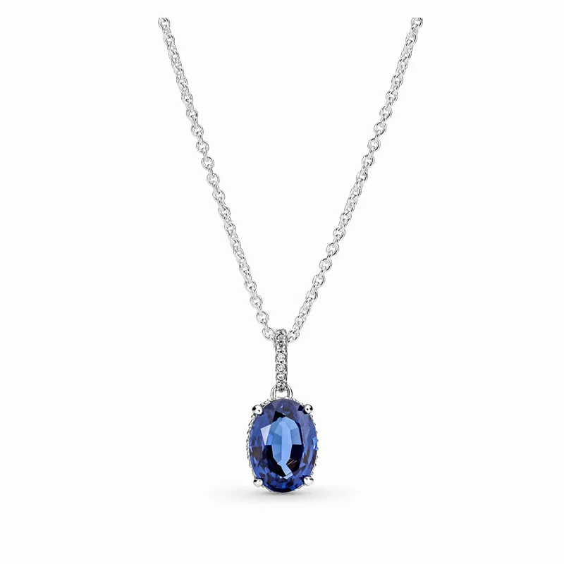 925% sterling silver heart block water droplet zircon necklace earrings for women's high-end jewelry wedding accessories gifts