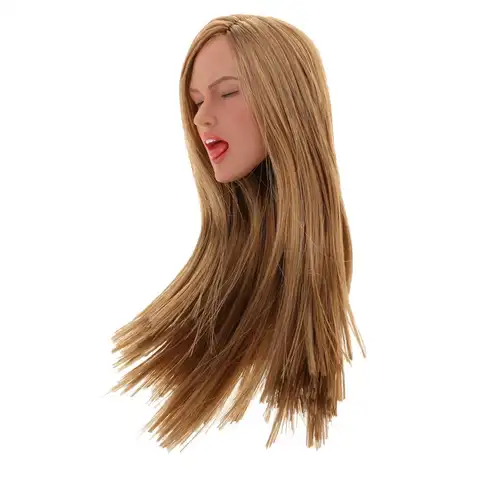 SDH030 1/6 Skönhetsflicka Huvudskulptur Carving Modell Passar 12'' TBLeague PH Blek Hud Actionfigur Kroppsdockor 10 best sales 1 6 kvinnligt huvudskulptur - №5