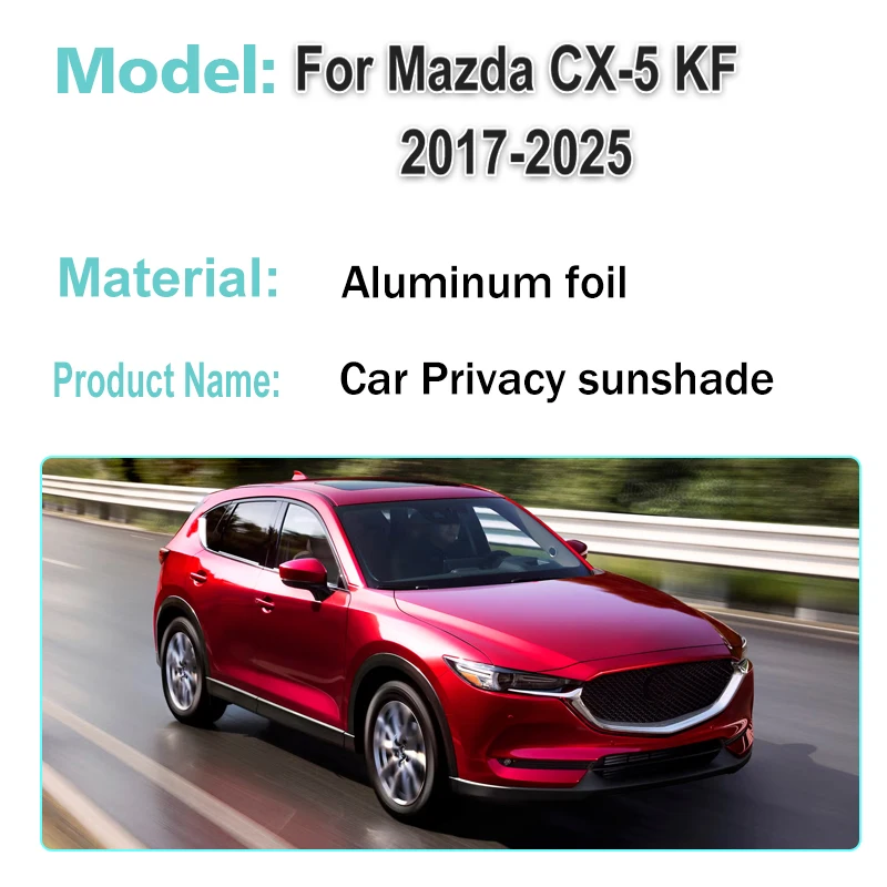 Car Sun Visor Cover For Mazda CX 5 Body Kit KF 2017-2025 Foldable Windows Sun Shade Shade Sunscreen Sunshades Auto Accessories