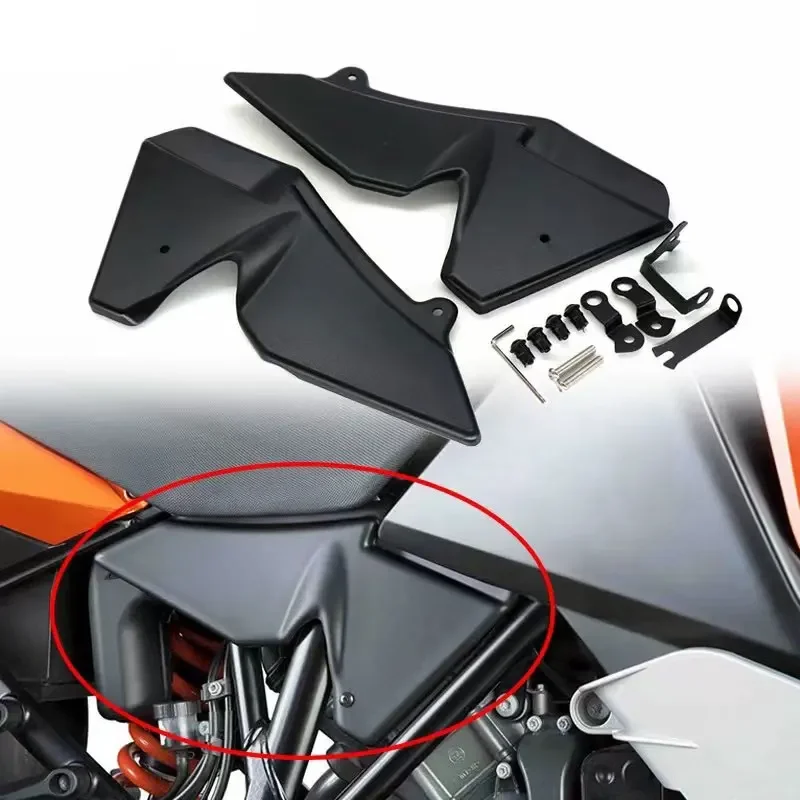 

For KTM 1050 1090 1190 1290 ADV Motorcycle Mid-Frame Air Deflector Heat Shield Side Frame Cover Panel Engine Fairing