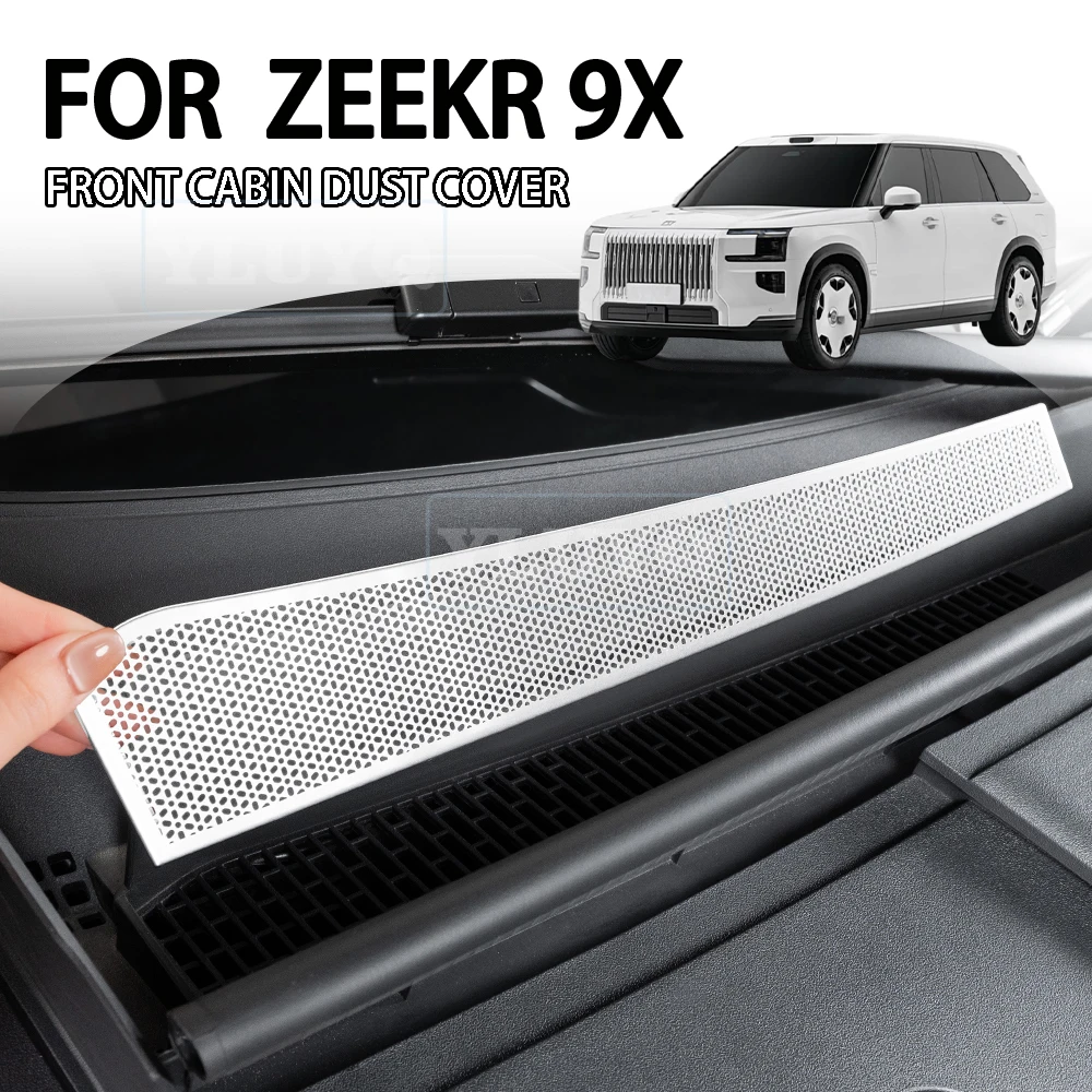 

Для ZEEKR 9X 2026: Защитная сетка от насекомых для воздухозаборника переднего капота, пылезащитный чехол для моторного отсека, аксессуары для салона автомобиля