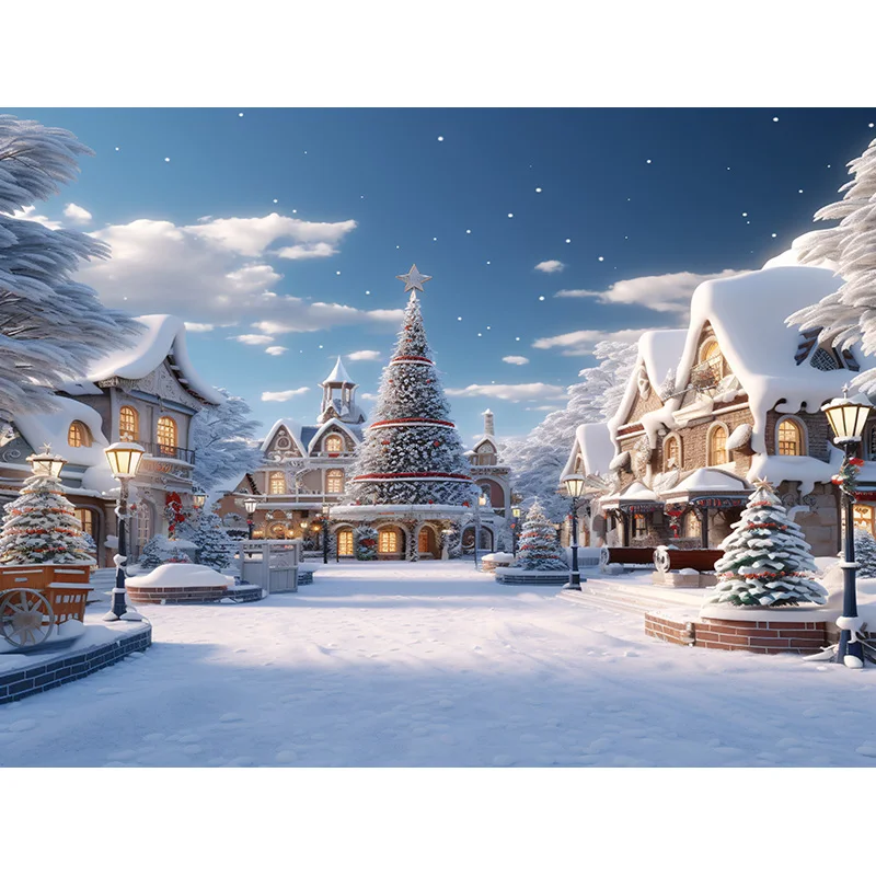 Weihnachts baum Dekoration Wohnzimmer Fotografie Hintergründe begrüßen Neujahr Urlaub Kamin Indoor Party Hintergrund js-03