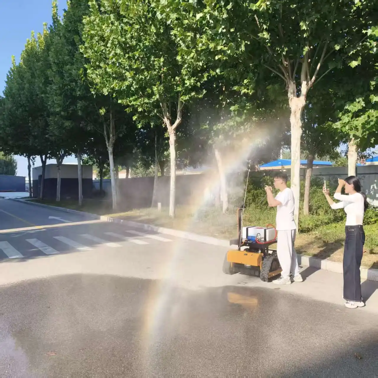 Afstandsbediening voor het optillen en verlagen van grasmaaier met een snijbreedte van 500 mm en een spuitapparaat van 30 liter