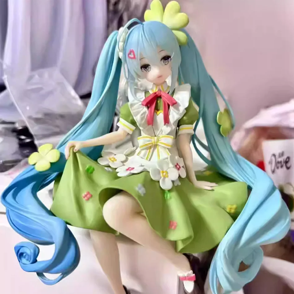 14cm-em-estoque-novo-lancamento-boneca-colecionavel-hatsune-miku-flower-fairy-clover-pvc-presente-de-feriado