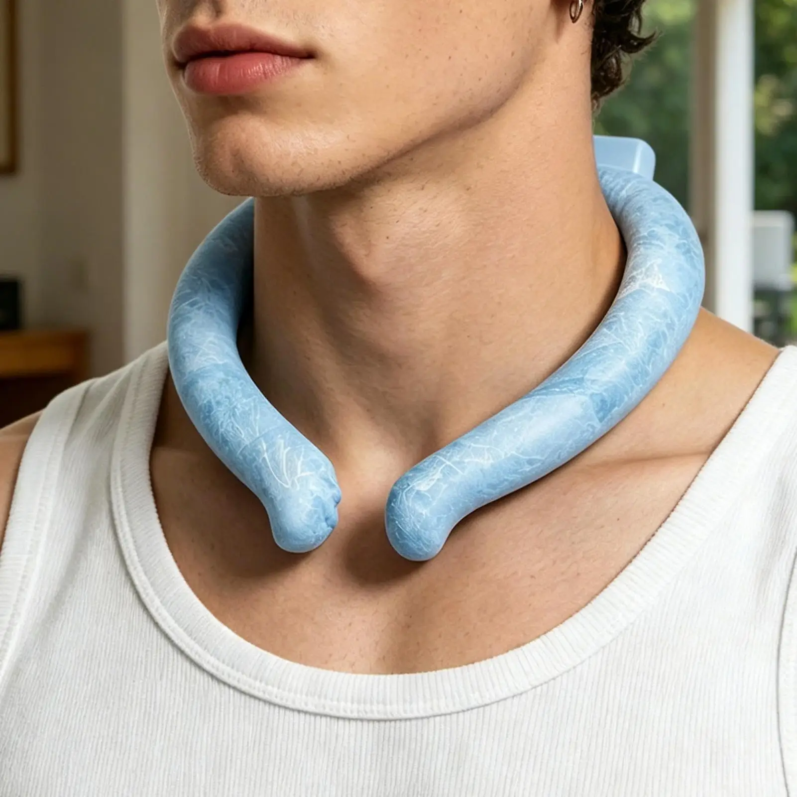 

Neck Cooler Wearable Insulated Reusable Chilly Cooler Leakproof Neck Cooling Tube Wrap for Hot Weather Outdoor Indoor Sports