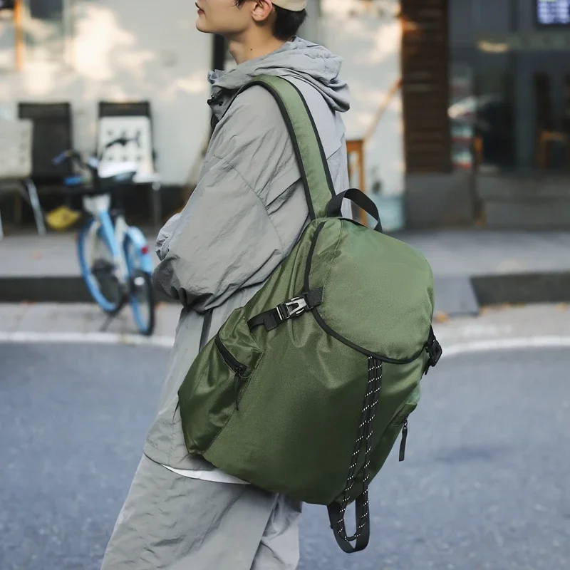 New Design Fashion Climbing Backpacks for Women Simple Hiking Bags High-capacity Men's Solid Popular Casual Outdoor Rucksack