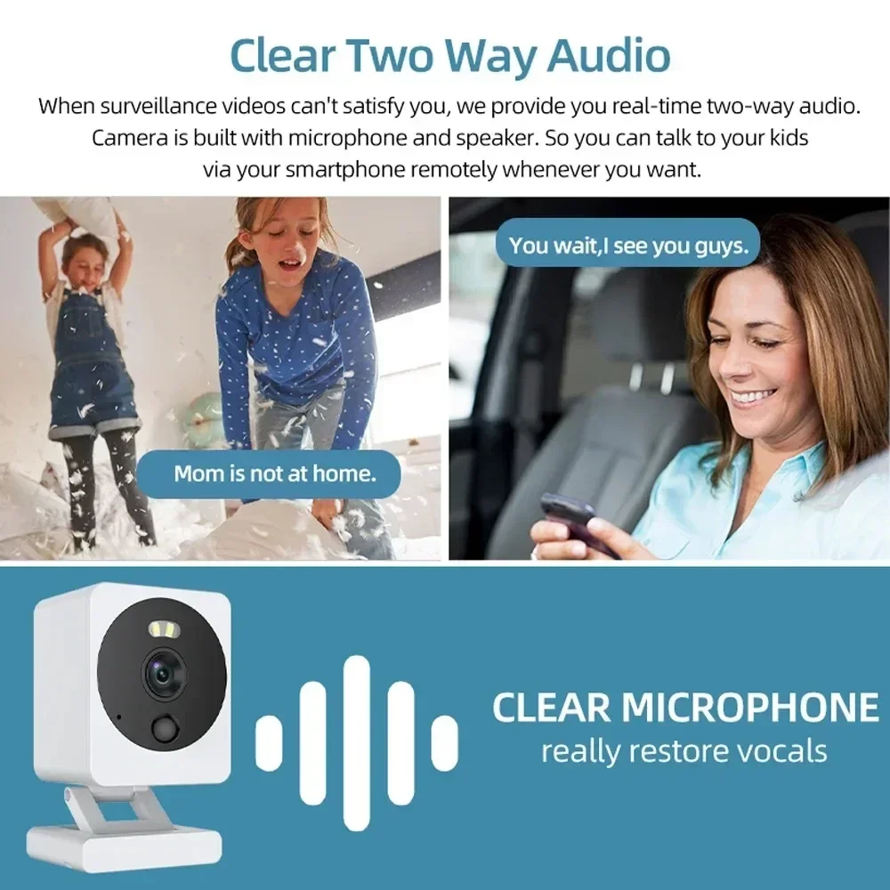 Tuya Smart Mini WiFi IP Camera Indoor Wireless Home Security AI Human Detect CCTV Surveillance Block Camera 5MP waterproof