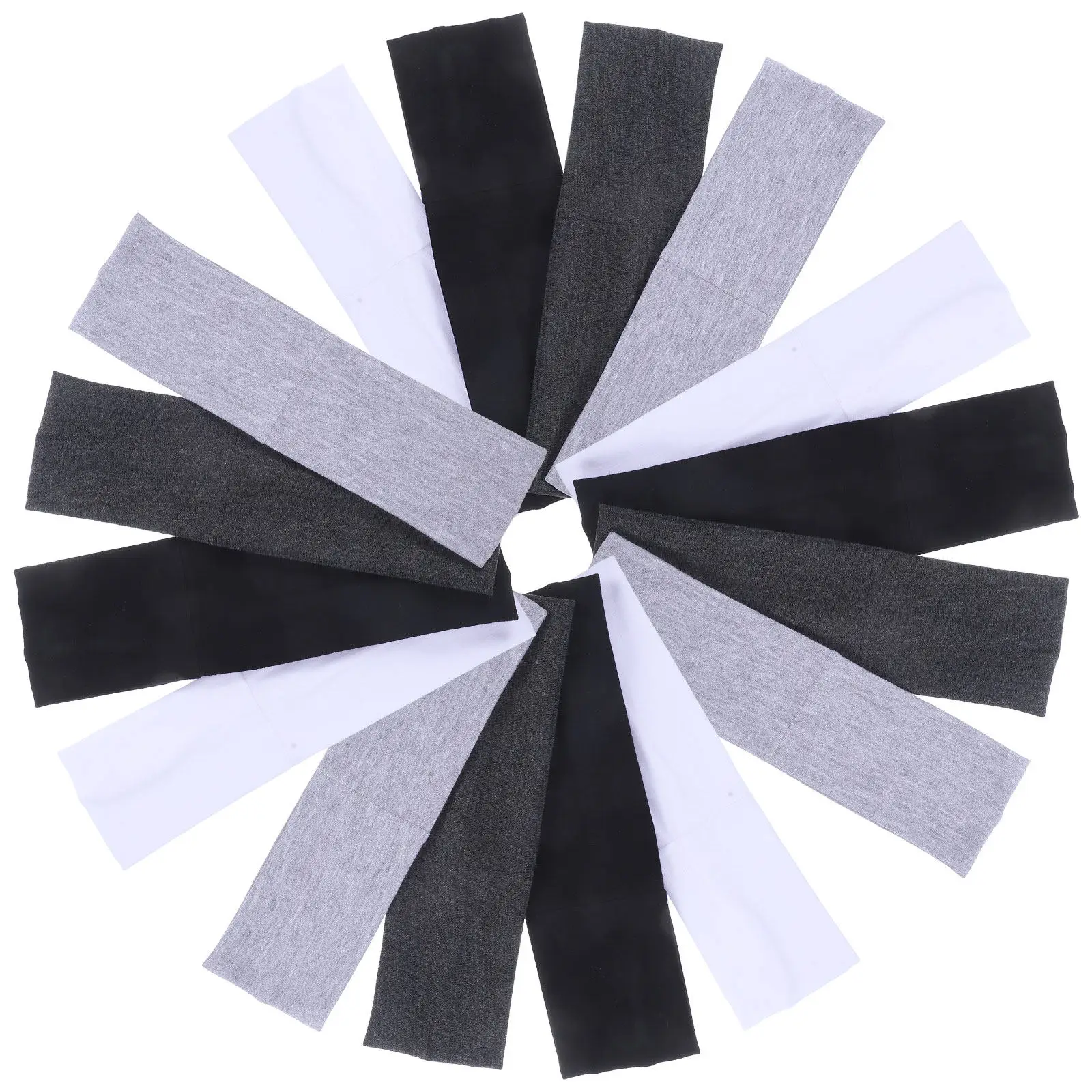 

16Pcs Sports Headbands for Women Athletic Headband Reusable Sweat Headband for Running Exercise Makeup Housework Yoga Fitness