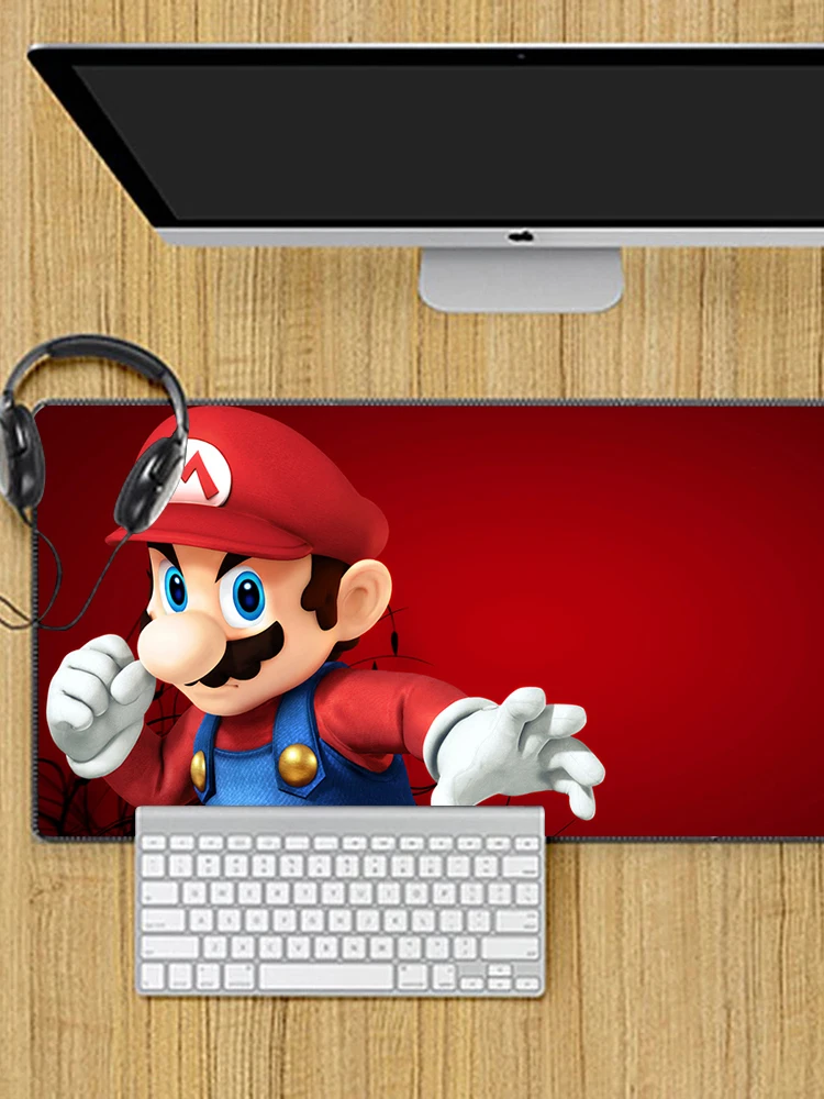 Hot Games Super M-Marioes Mousepad HD Printing Computer Gamers Locking Edge Antypoślizgowa podkładka pod mysz XXL90x40cm Keyboard PC Desk Pad — zdjęcie produktu 7