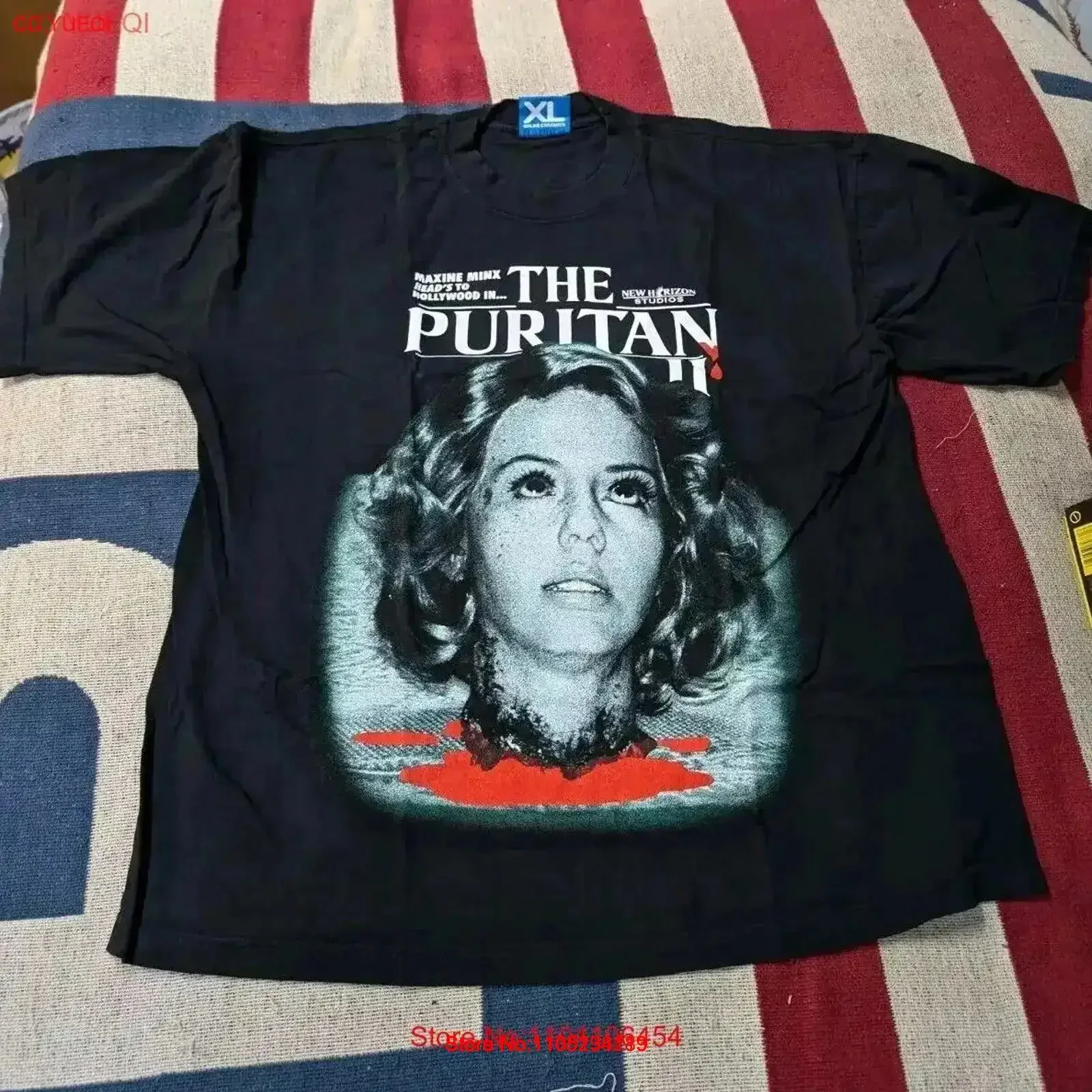 MaXXXine The Puritan Online Ceramics A24 T Shirt XL Mia Goth X Pearl Horror vintage Washed designer clothes Comfortable fashion