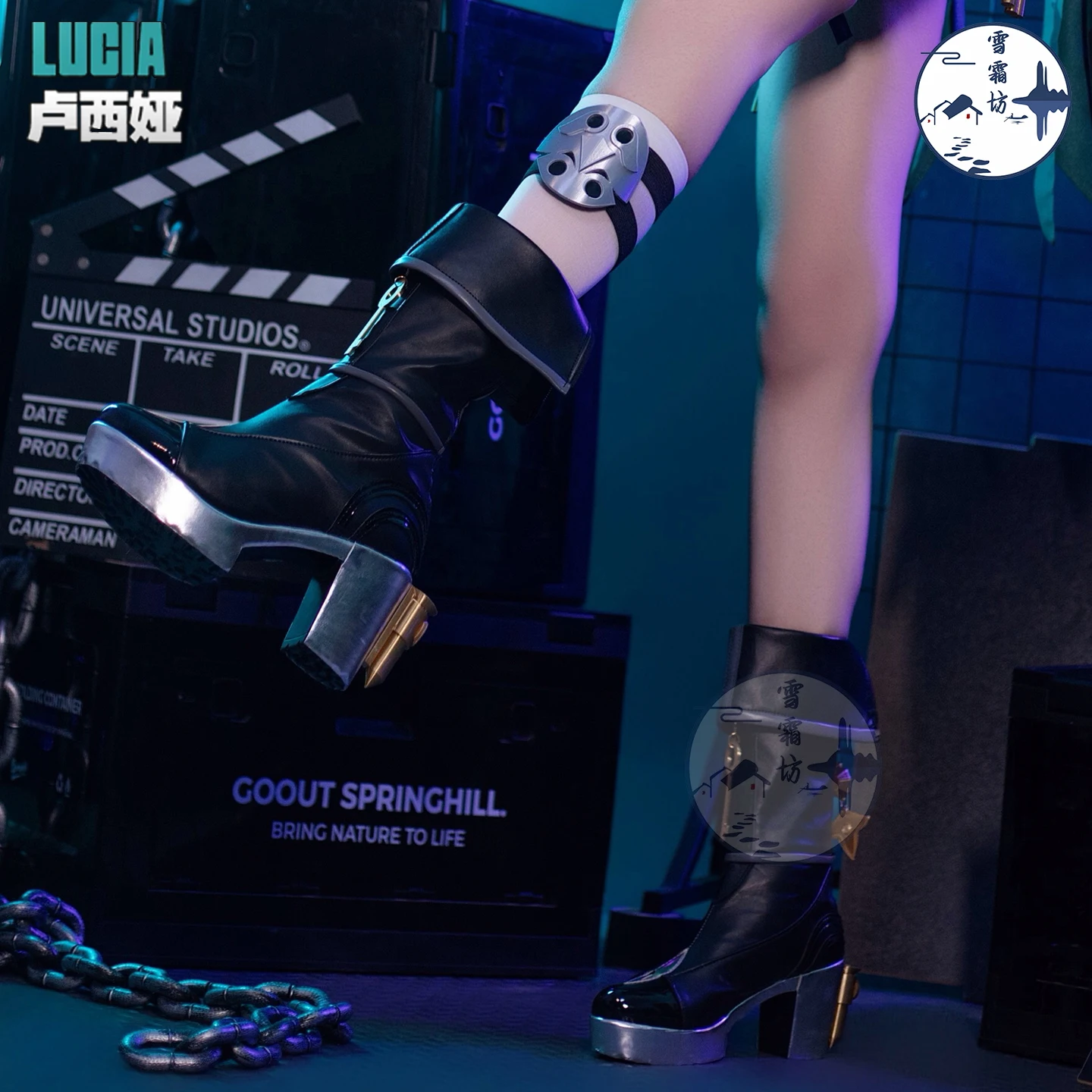 لعبة Zenless منطقة صفر لوسيا تأثيري أحذية لوسيا Elowen تأثيري أحذية ل Comicon حفلة الهالوماس الكبار النساء الرجال #5