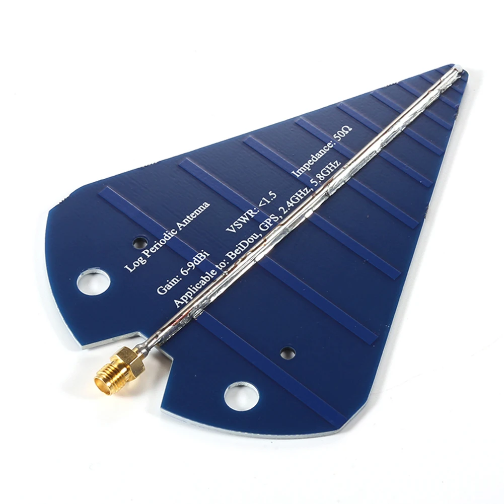 HT5 13MHz-10GHz UWB Log Periodic Antenna Linear Polarization Directional Gain 6dBi For For Spectrum Analysis Signal Testing Tool