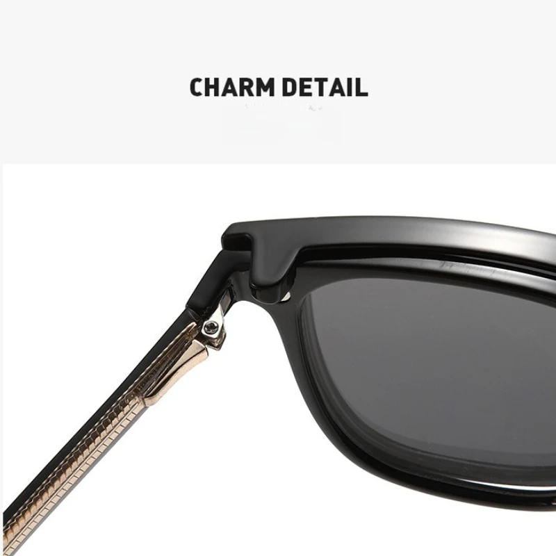 نظارات GJ OPTICIAN بإطار دائري من البلاستيك والتيتانيوم بمشبك مغناطيسي نظارات شمسية مستقطبة مضادة للضوء الأزرق نظارات طبية للقراءة