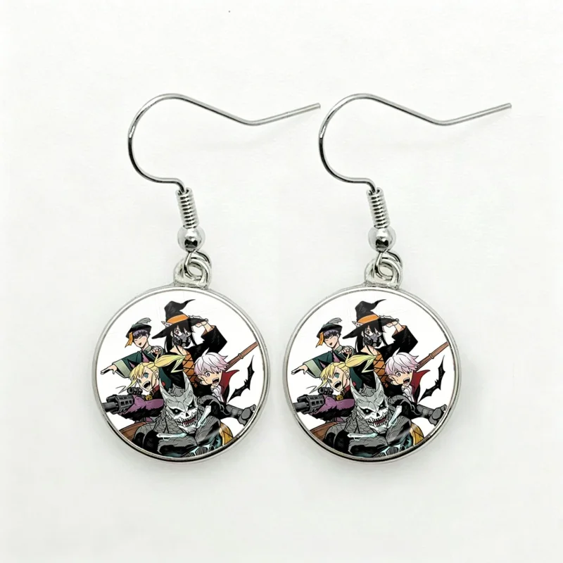 Soshiro Hoshina Reno Ichikawa Iharu Furuhashi Comic Figure Drop Earrings Cartoon Round Jewelry For Women Girls Gift