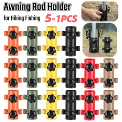5-1PC Canopy Pole Fixed Tube Adjustable Tent Canopy Holder Stainless Steel Windproof Outdoor for Hiking Fishing Tent Accessories