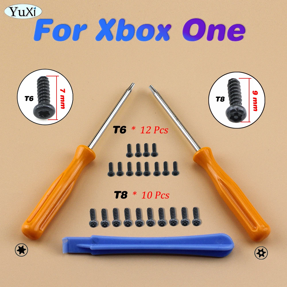 Game Tools Kit For Xbox One Series Elite X/S Slim Controller Screws With Security Torx T8 T6 Screwdriver Tear Down Repair Parts