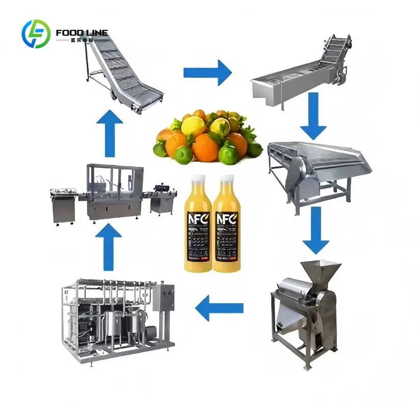 Small Scale Mango Orange Apple Juicer Production Line Automatic Juice Filling Machine Complete Factory Price Custom