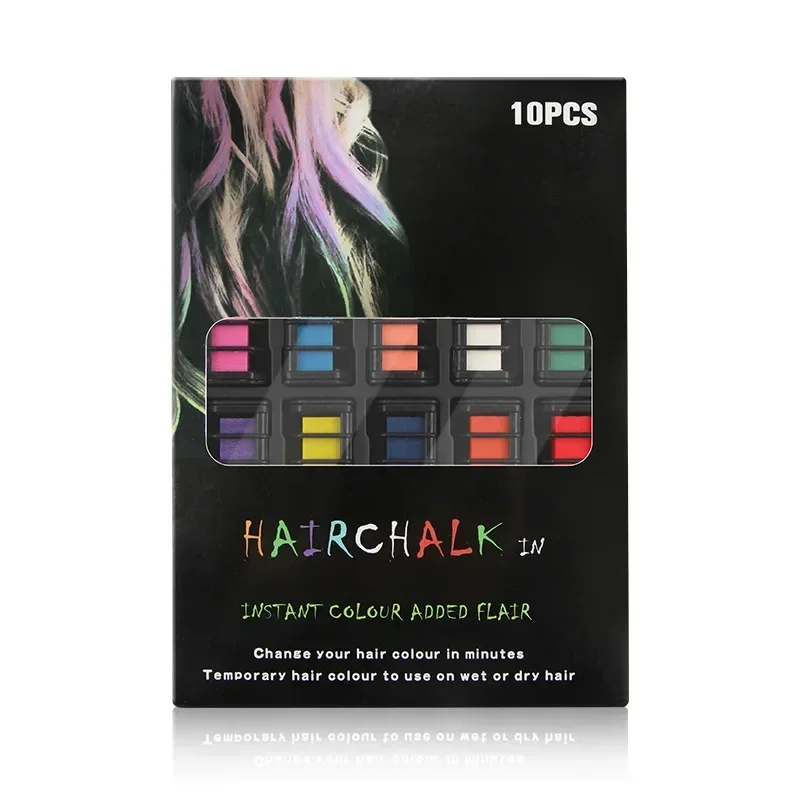 10/1pc Colorful Hair Color Chalk For Hair Fashion Colored Mascara Chalks To Dye Hair Instant Temporary Chalk to Paint Hairs Girl