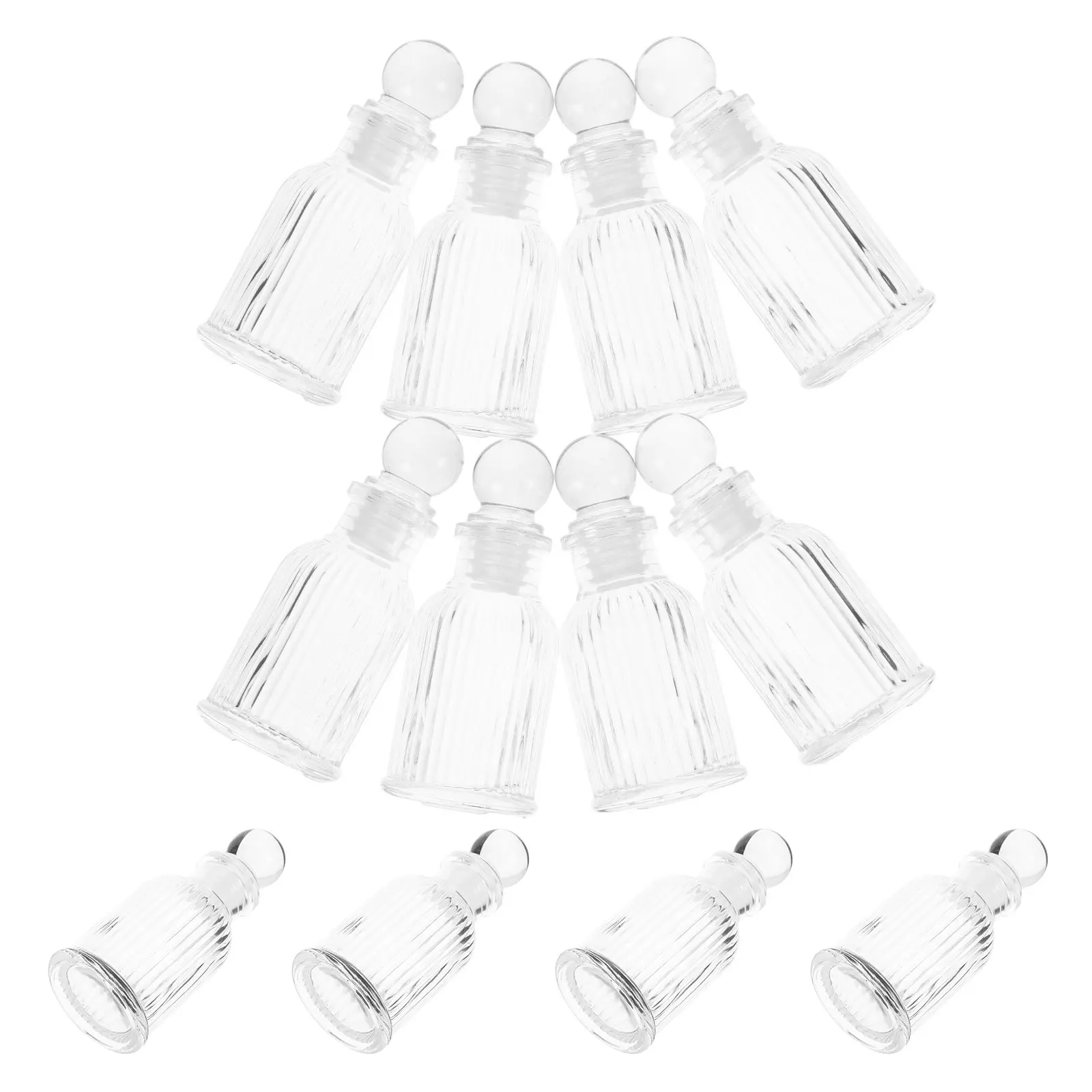 12Pcs Glass Holy Water Containers 50Ml Portable Sacred Liquid Vials for Christian Ceremonies Baptism Blessings Travel Home