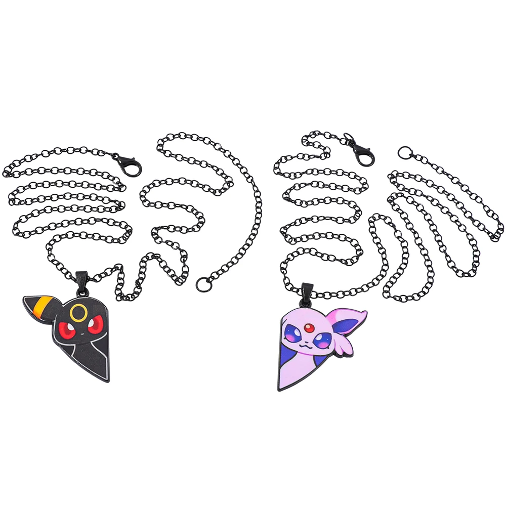 لطيف الكرتون البوكيمون Eevee تطور جمع قلادة Umbreon Espeon Sylveon Jolteon Flareon المعلقات مجوهرات لمحبي النساء #5