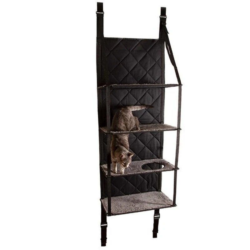 door hanging bed  hammock, cat litter cat bed foldable four-story solid house