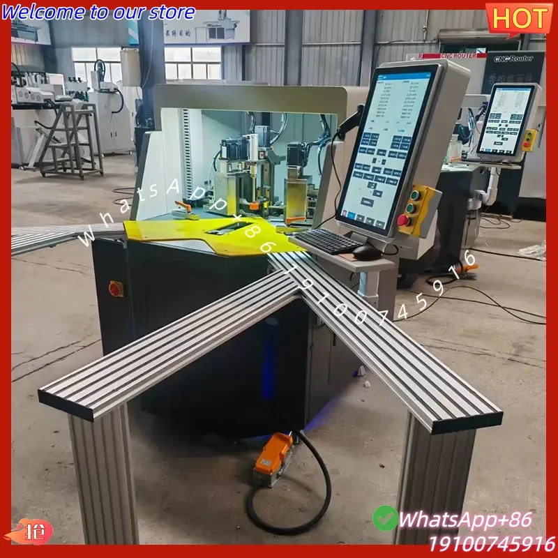 2026CE Industrial 10-Axis CNC Corner Crimping Machine for Thermal Break Aluminum Profile Automatic Joining Center