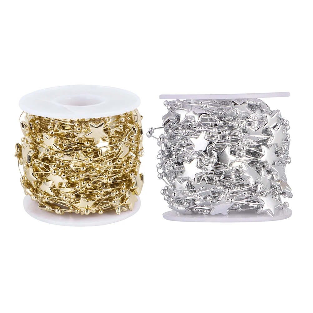 

Plastic Abs 2 Rolls DIY Accessories Diy Accessories Christmas Chain Decor String Beads Hanging nament Jewelry Making