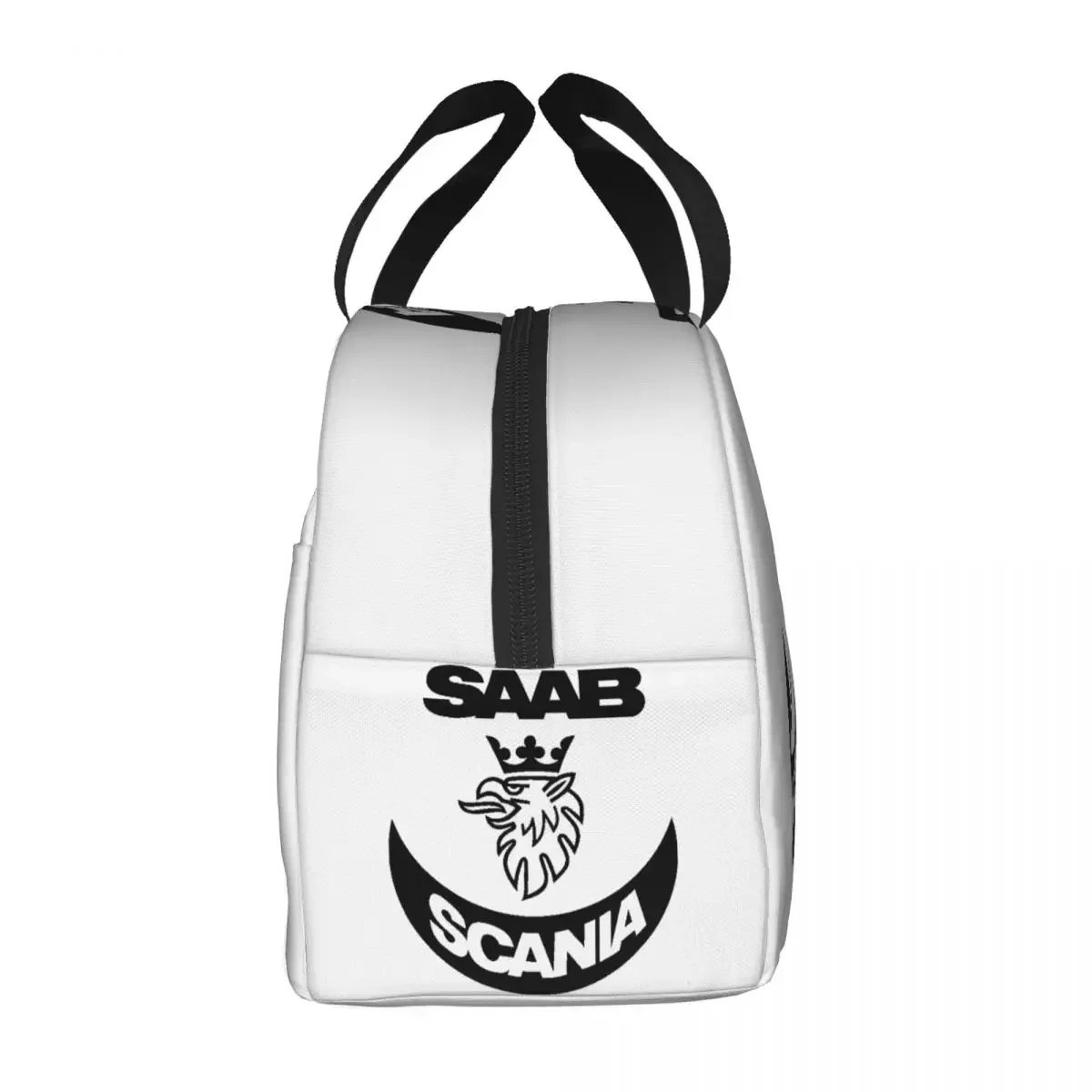 Custom Sweden Saabs Scanias Automobile Car Insulated Lunch Bag for Women Resuable Cooler Thermal  Box Office Picnic Travel