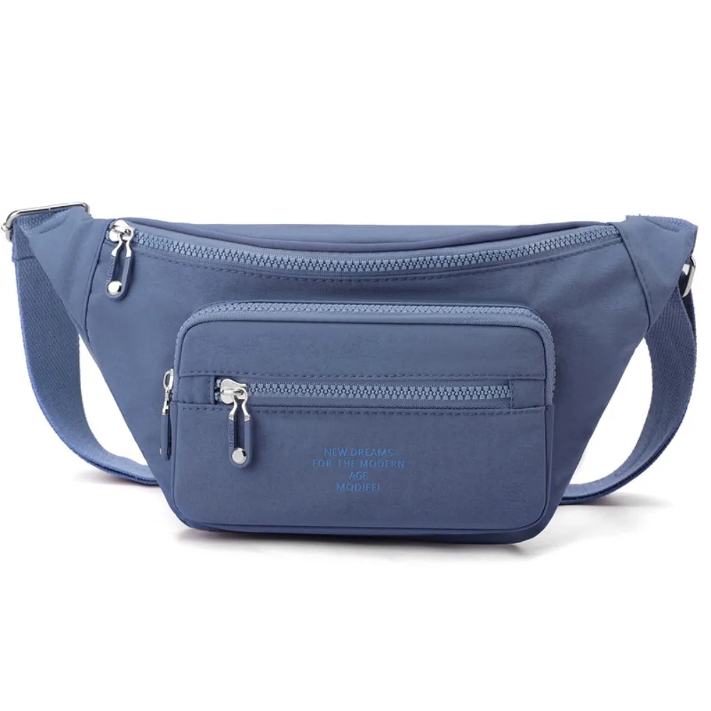 

Portable Nylon Crossbody Bag Lightweight Solid Color Middle Aged Tote Bag Fashionable Adjustable Strap Mobile Phone Bag Daily