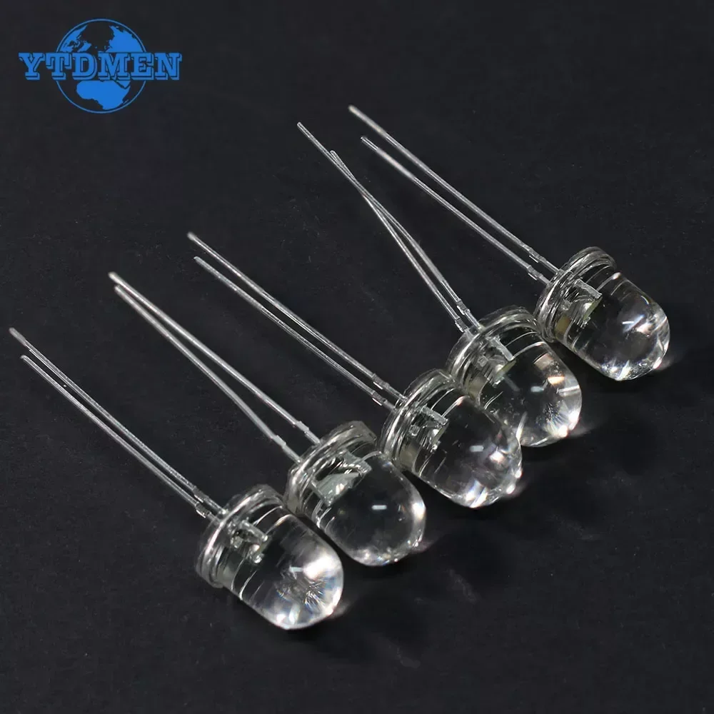 20/50pcs 8MM LED Diode F8 Light Emitting Diodes Red Green Blue Yellow White Electronic DIY Kit