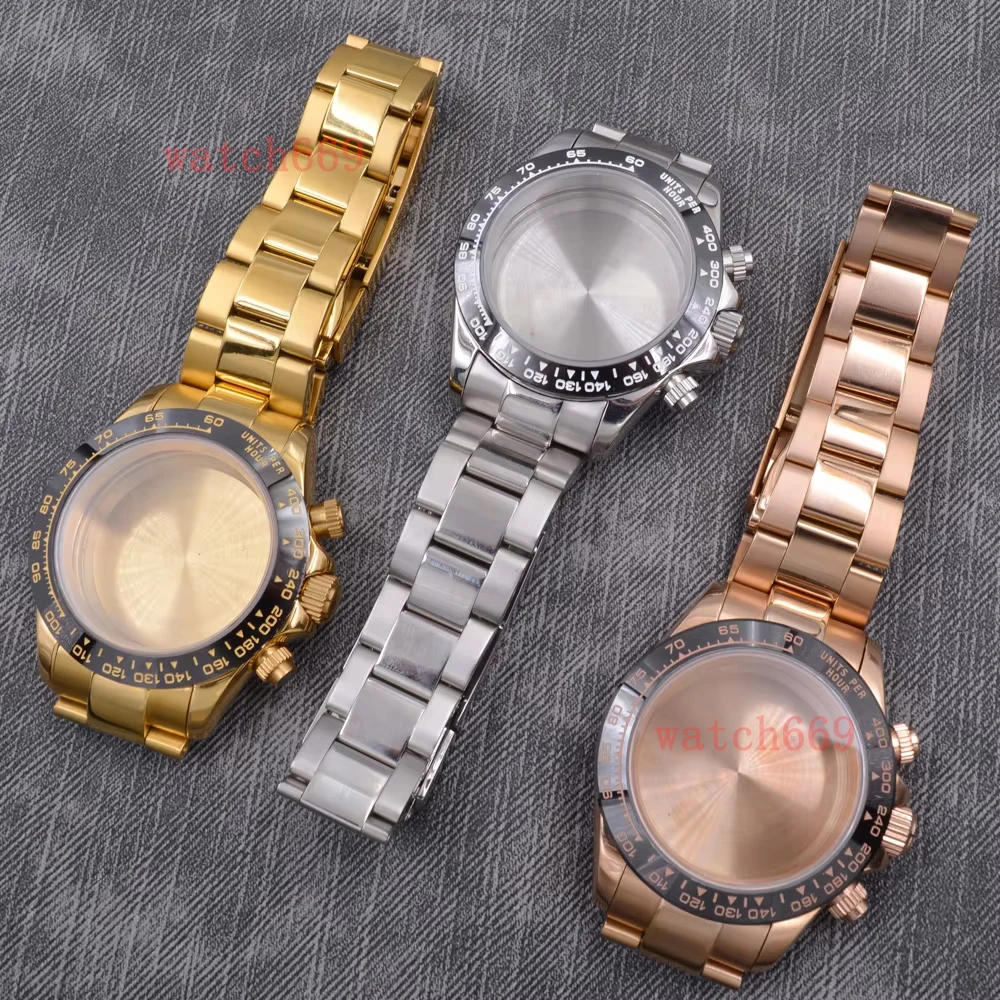 

VK63 39mm Case Watch Case Chronograph Quartz Watch Suitable FIT VK63 Movement Watch Accessories