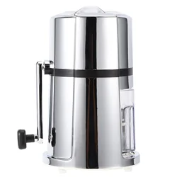 Manual Ice Crusher Commercial Household Portable Shaved Ice Crusher with Stainless Steel Blade
