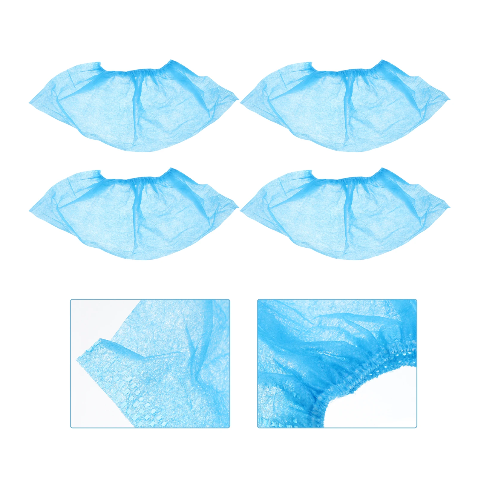 

100 Pcs Non woven Fabric Shoe Covers Disposable Dust proof Anti slip Lightweight Portable Shoes Protector for Home Kitchen