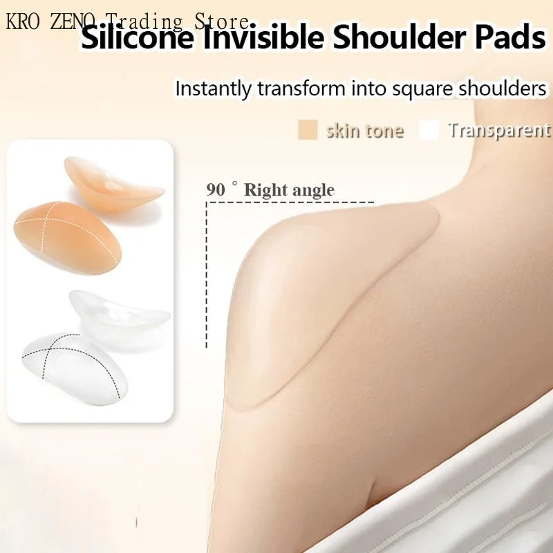 Silicone Shoulder Pads Invisible Right-angle Shoulder Pads Enlarged And Thickened Shoulder Pads