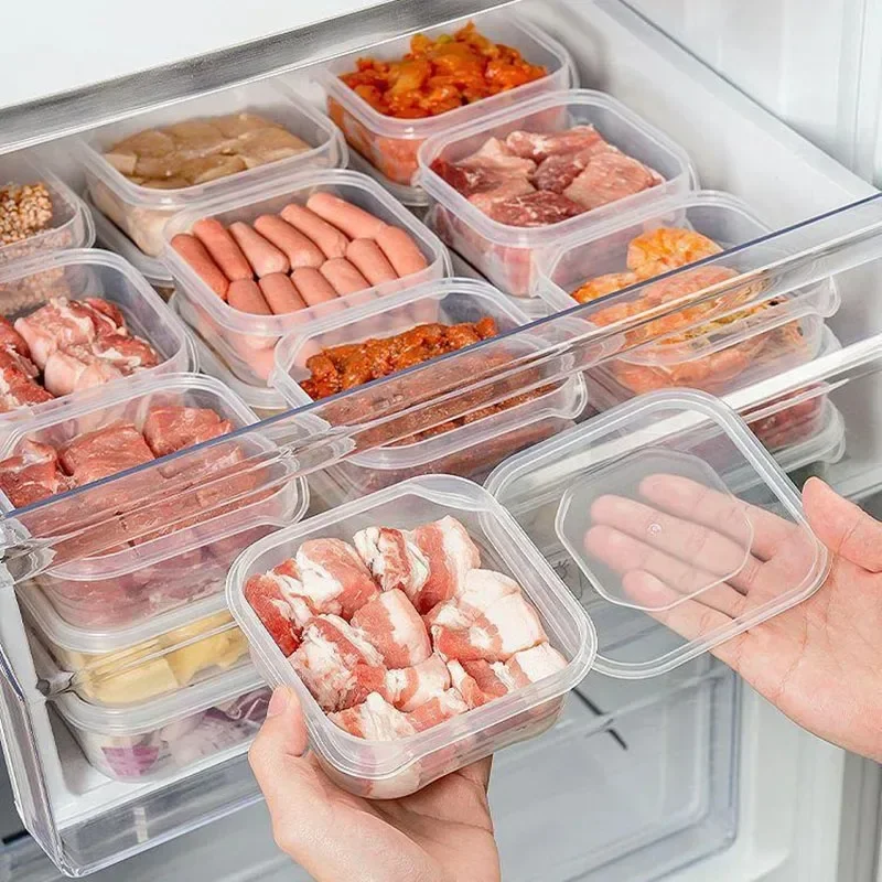 Refrigerator Freezing Antibacterial Storage Box Frozen Meat Food-Grade Dedicated Classification Sealed Small Fresh-Keeping Box