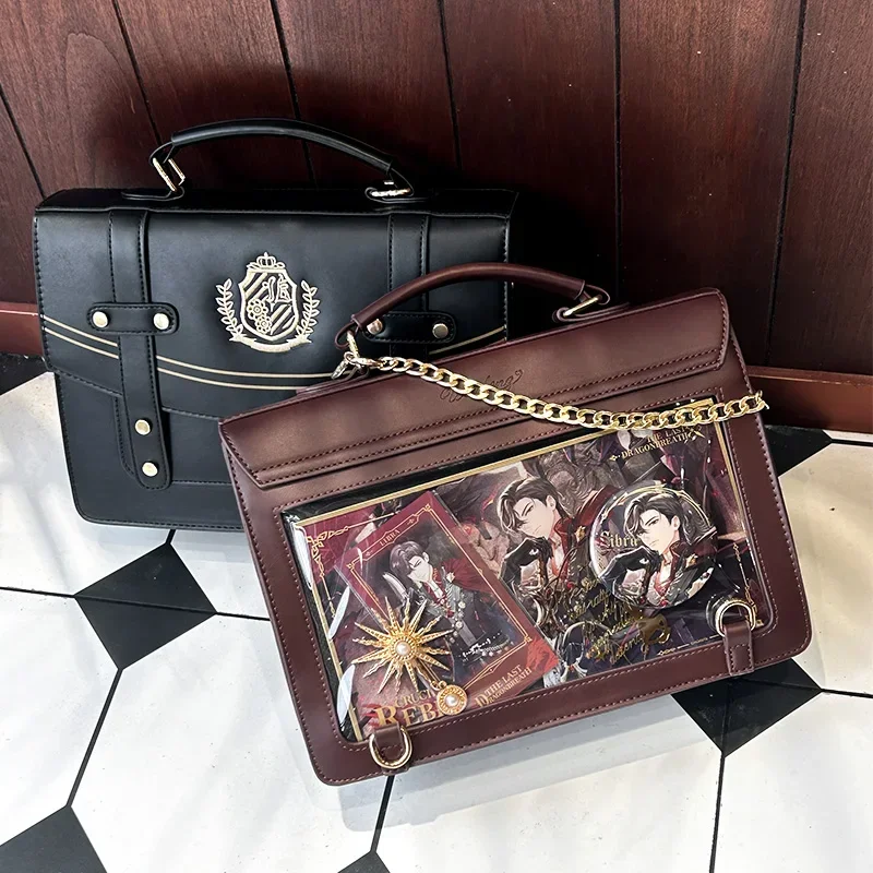 Japanese Origina Jk Transparent Ita Bag Daily Using All-Match Mochilas Mujer Square Backpack for Womens 2026 Preppy Style Bags