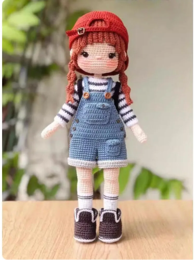 Kit de ganchillo para niña, Kits de ganchillo para muñeca DIY, Kits de tejer Amigurumi, juguete artesanal, Kits hechos a mano con patrón de accesorios de hilo