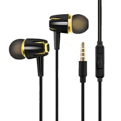 Écouteurs Intra-Auriculaires Stéréo Filaires Universels, 3.5mm, avec Micro, pour Téléphone Android, PC, Musique, Accessoires d'Appel