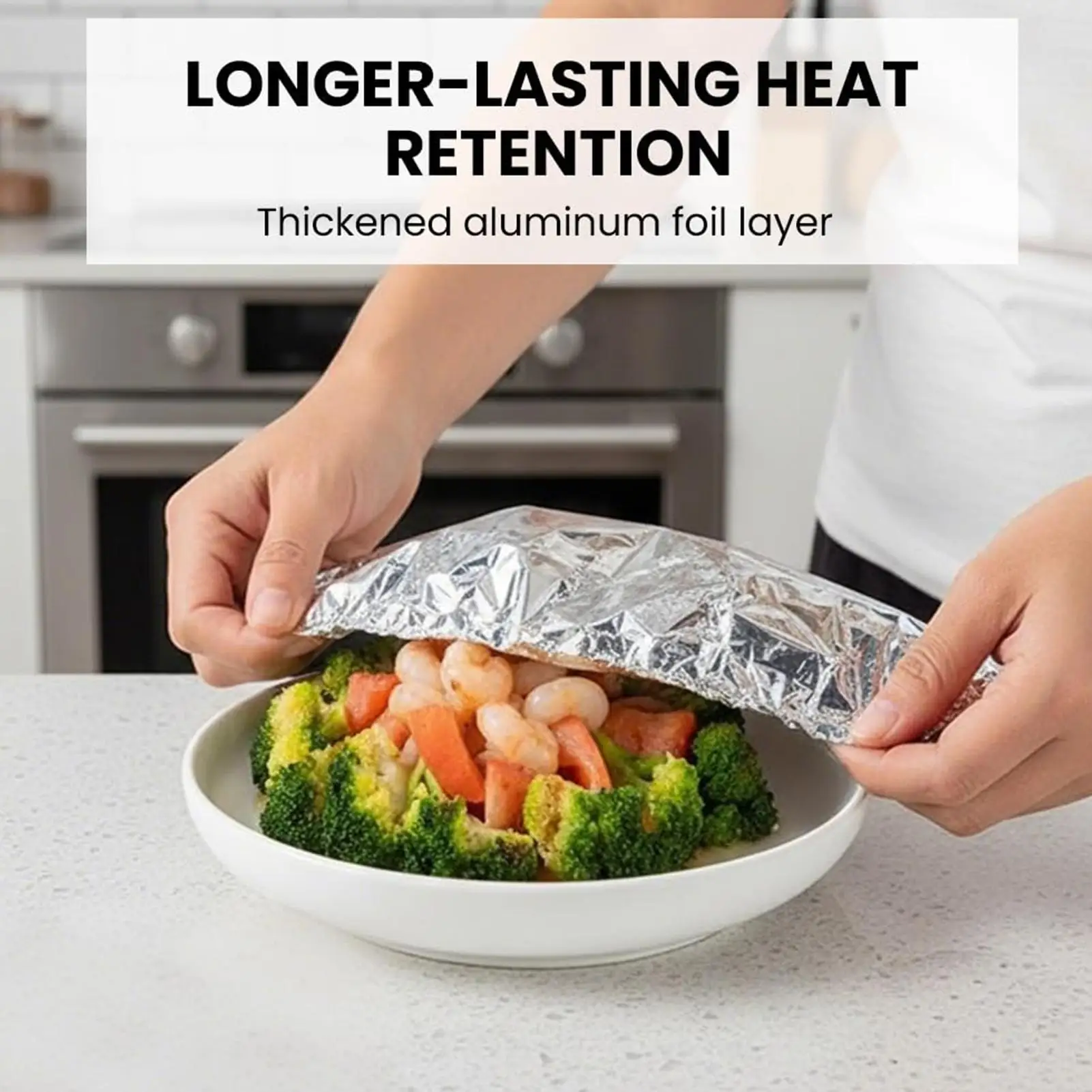 Reusable Aluminum Foil Food Covers Insulated Flexible Bowl Lid For Picnic BBQ Kitchen Travel Camping Heat Insulation Wrap