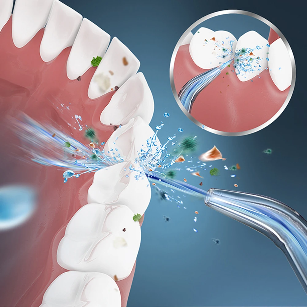 Irrigador bucal inalámbrico, hilo Dental de agua, limpiador de dientes, hilo Dental de agua, selección para limpieza de dientes