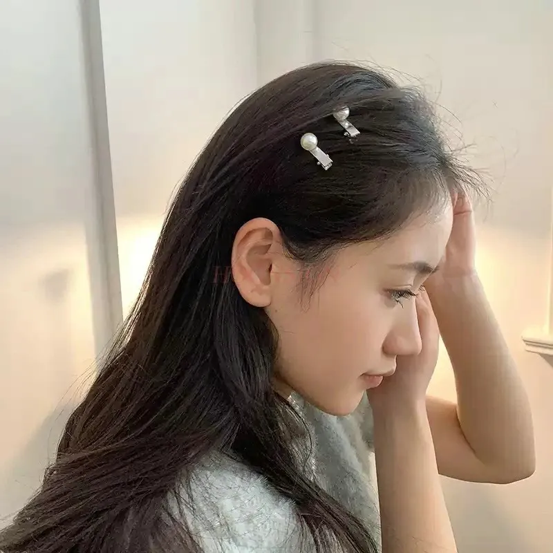 2pcs Simple and Exquisite Hair Clip, Back Head Spoon, Headdress, Girl Side Clip