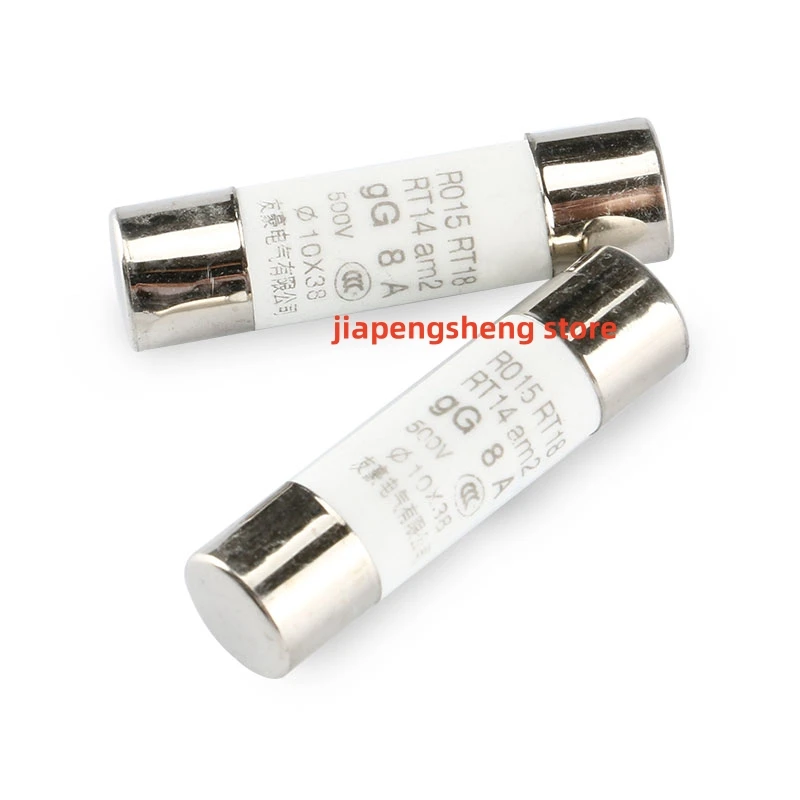 10PCs new ceramic fuse r015, 10x38, 0.5/1/2/4/5/6/8/10/16/20/32A, 500V