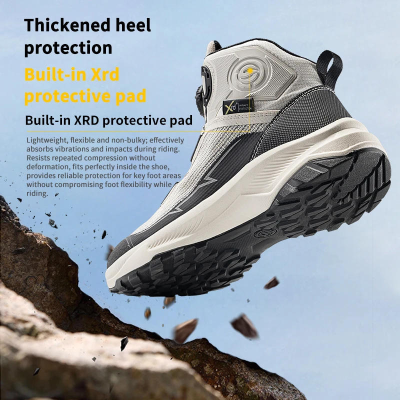 SFK Motorcycle Protective Boots Knob Adjustment 2026 Newest Summer Mesh Breathable Non-slip Riding Equipment Protection Shoes