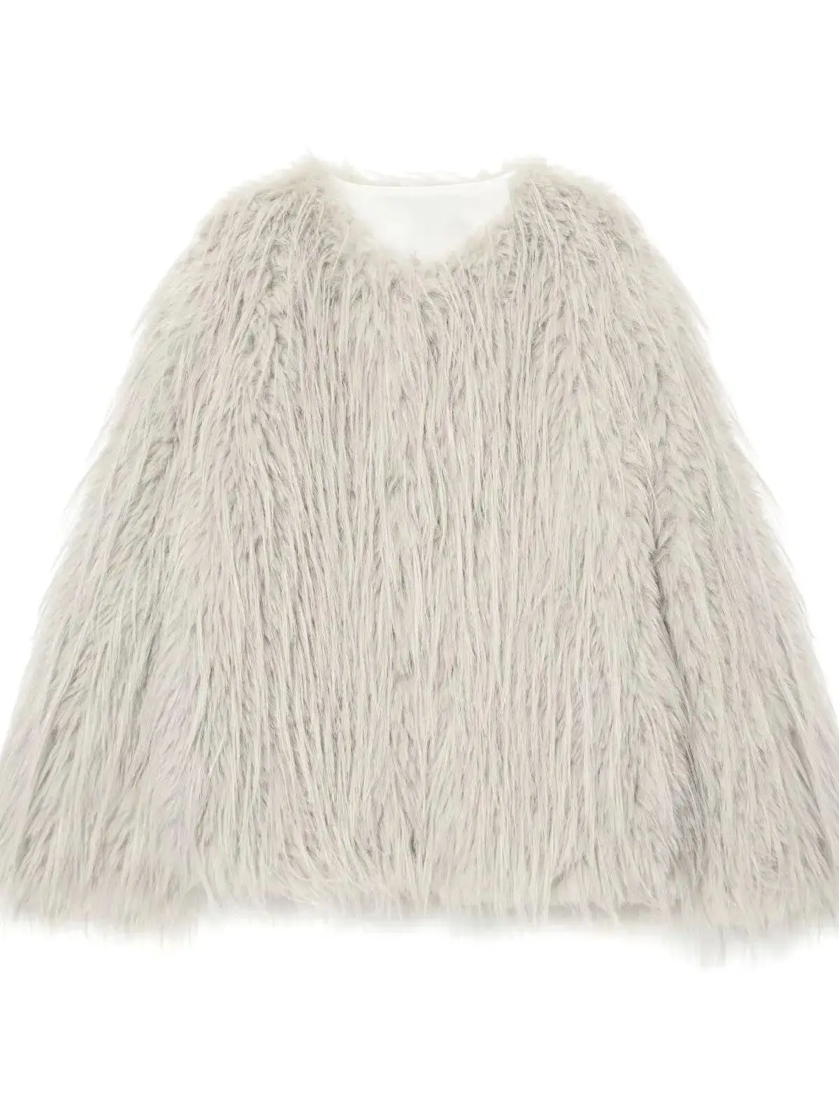 Marque manteau minimaliste col rond glands veste britannique Beige veste élégante manteau d'hiver veste haut pour femme 2026 nouveau manteau